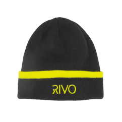 RIVO RRVBNA_BKL - Embroidered Acrylic Beanie - Black / Lime